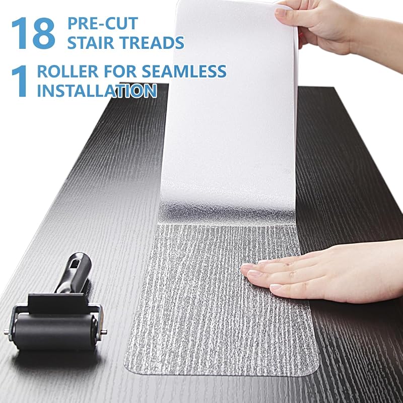 Tiras antiderrap para escalones madera 24x4"