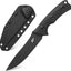 Cuchillo fijo 14c28n acero titanio negro G10 escalas fijas EDC