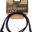 Cable guitarra pedalera macho 1/4 pulg 3ft extremos rectos