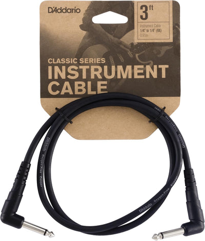 Cable guitarra pedalera macho 1/4 pulg 3ft extremos rectos