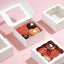 20 Cajas Dulces 5x5x2.5pulg con Ventana Blanco