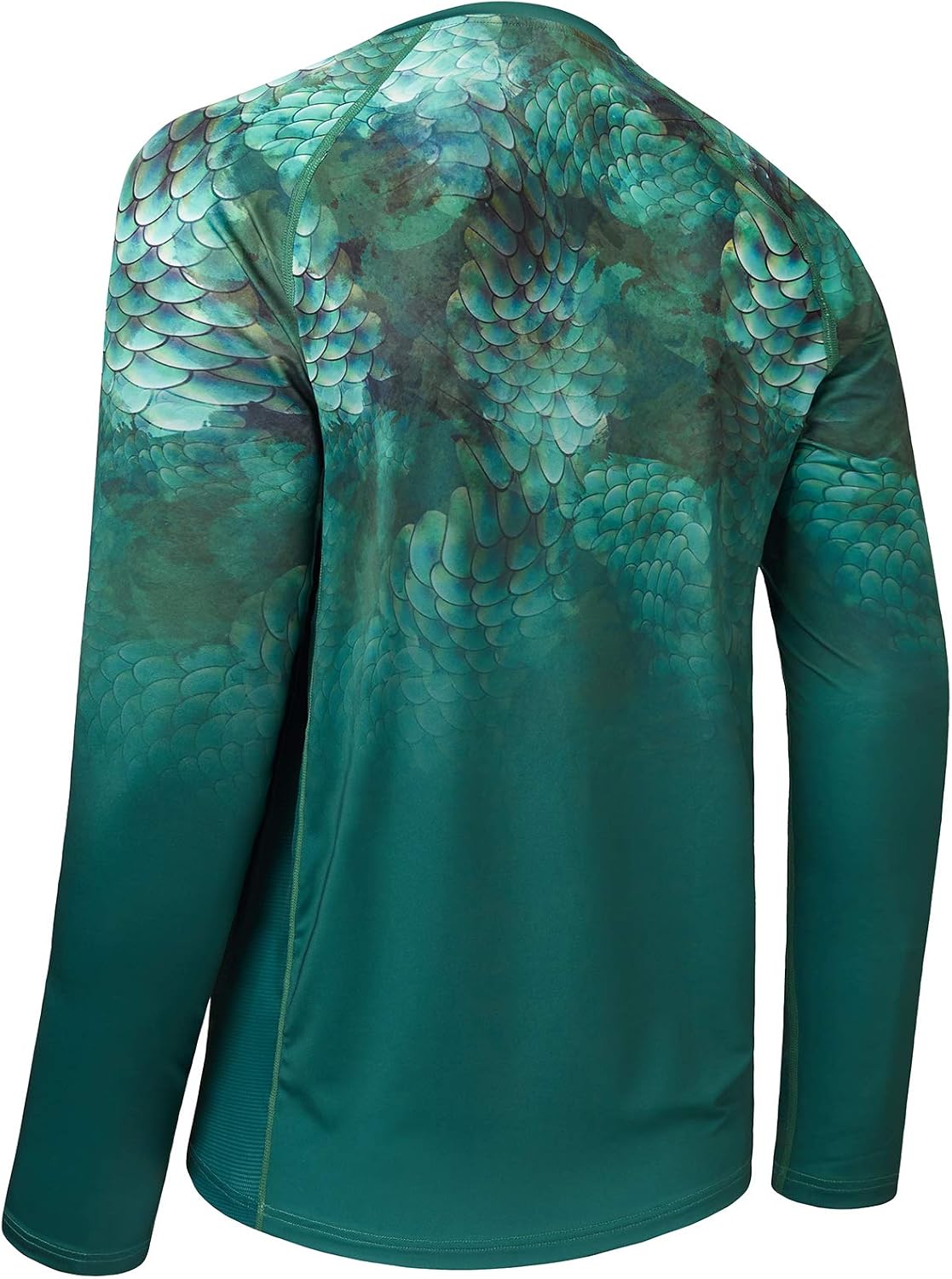 Camiseta pesca manga larga gradiente camuflaje UPF50