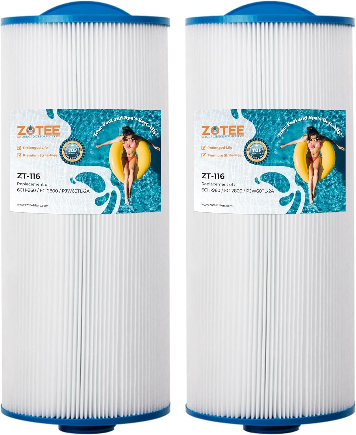 Filtro spa repuesto 15.5x6.75" para Pjw60TL-F2S