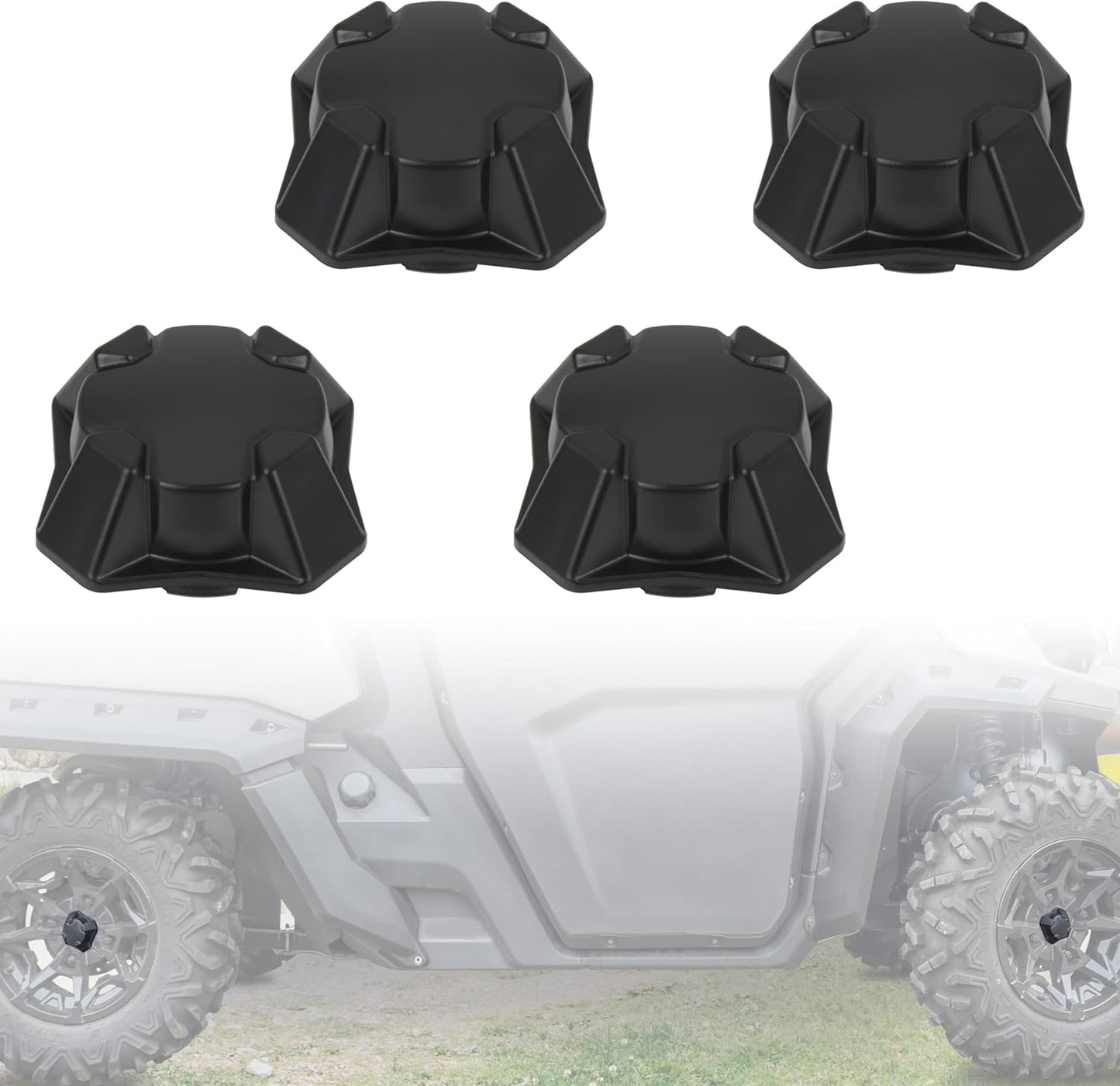 Tapones rueda Can-Am 15-21 negros 4 Uds