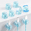 Pack 9 clips magnéticos para cables organizador giratorio 360°
