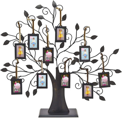 Marco para fotos diseño árbol genealógico metal