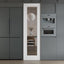 Losa vidrio transparente 24x80" puertas interiores pintables