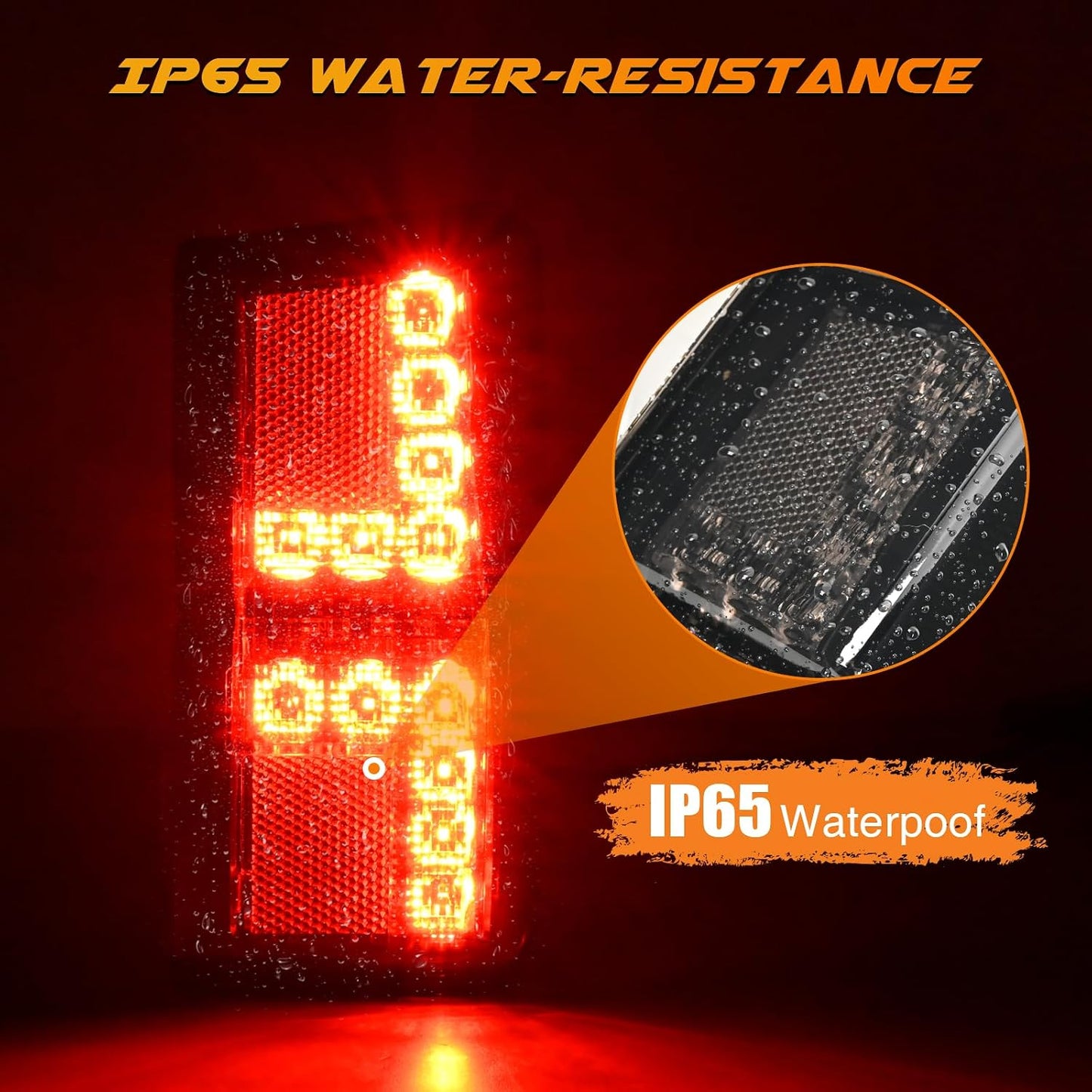 Luces traseras LED para Polaris Ranger 1000 XP/Crew par rojo