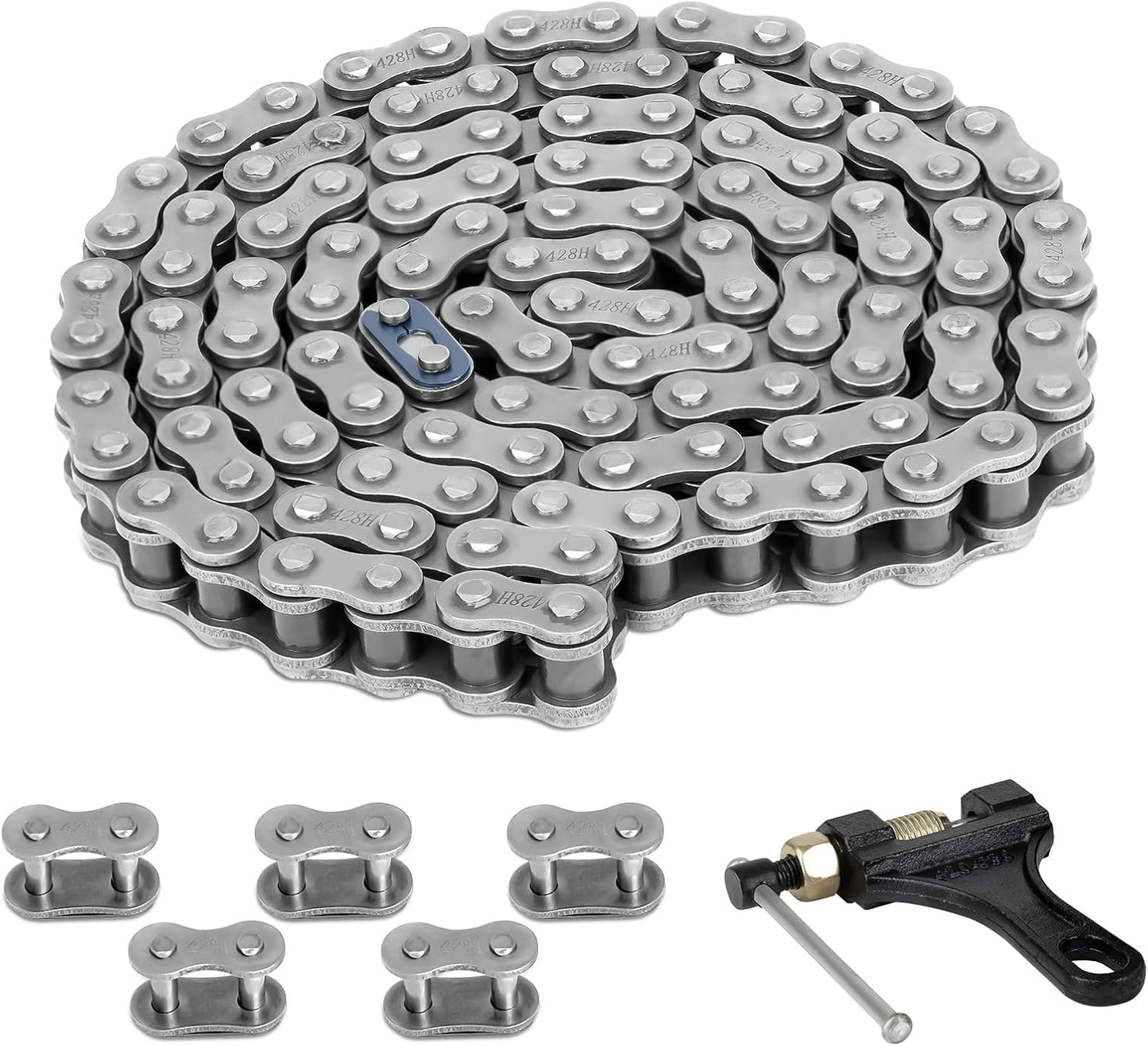 Cadena motocicleta 114 eslabones alta resistencia ATV 50-125 cc