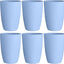 6 Pzas Vasos Paja Trigo 12oz Reutilizables Sin BPA