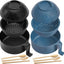 2 Set Tazón Ramen 40oz Fibra Trigo Negro