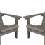 2 Pzas Sillas Adirondack Poliresina Color Gris