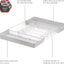 Organiz. cubiertos cajón cocina 13x16 transparente
