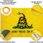 Bandera 4x6ft Don't Tread On Me Poliéster Doble Costura