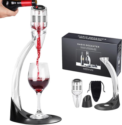 Vertedor aireador vino con soporte filtro mejora sabor regalo