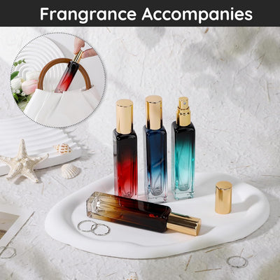 8 Botellas Perfume Viaje 0.5oz Vidrio Recargables