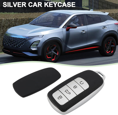 2 Fundas llavero TPU comp Chery Omoda 5 Tiggo 8 Pro plateado