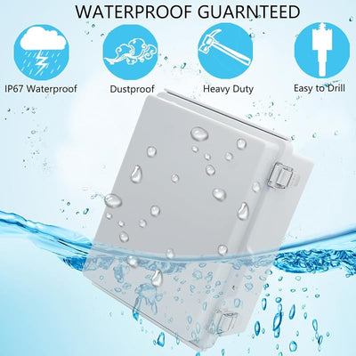 Caja eléctrica plástico ABS con pestillo acero inox