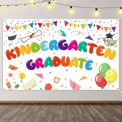 Telón graduación preescolar 71x43pulg 2024