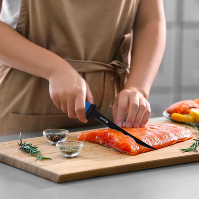 Cuchillo filete pescado 7" hoja flex mango antidesliz