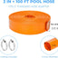 Manguera retrolavado piscina 100ft x 2pulg PVC resistente