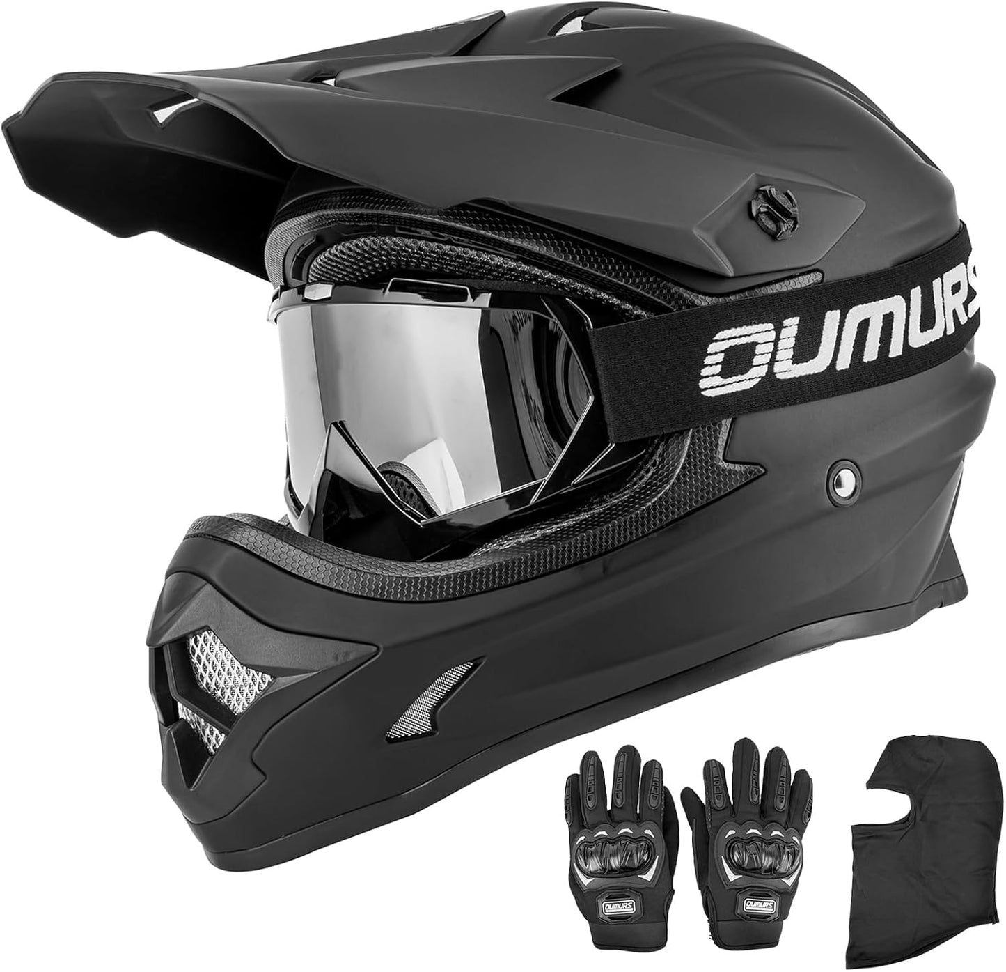 Casco ATV bicicleta tierra con visera solar ajustable