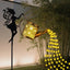 Regadera solar con luces cascada jardín impermeable