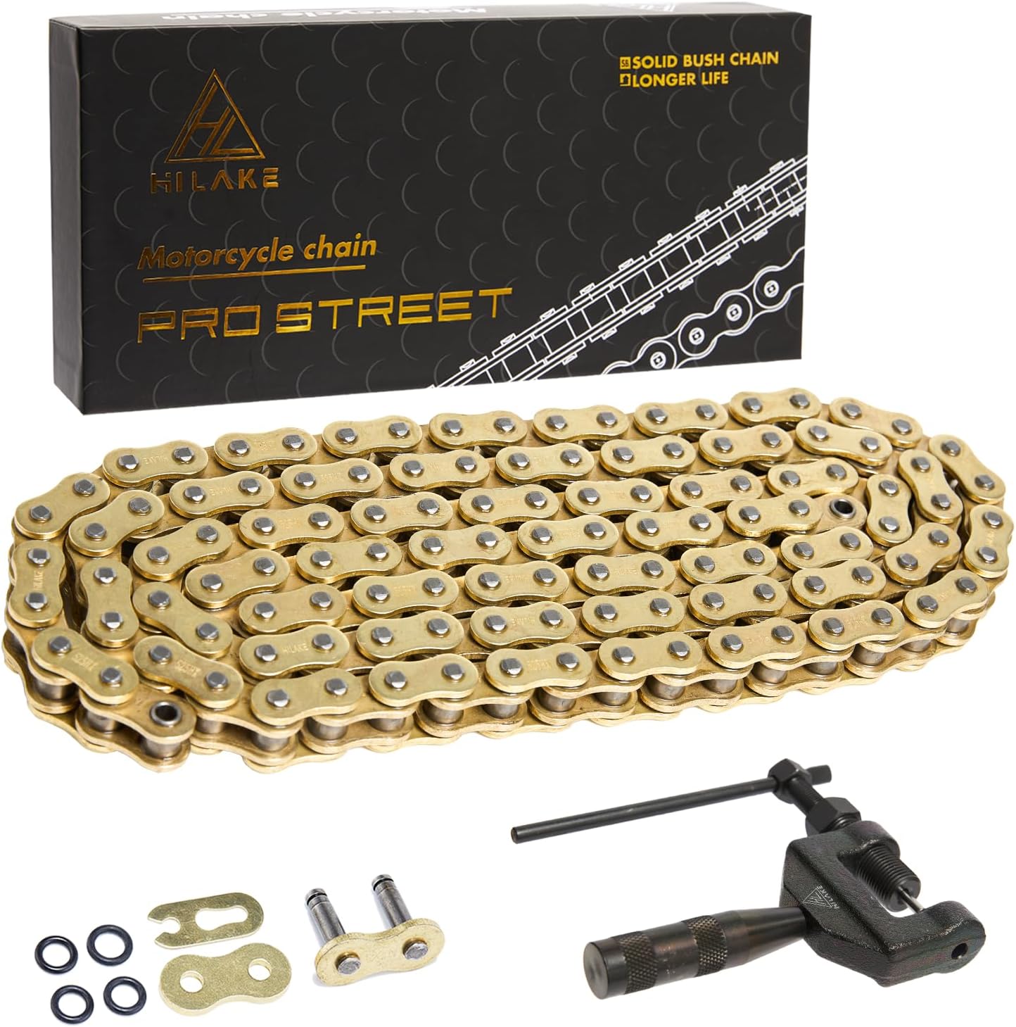 Cadena oro 525 X-Ring 120 eslabones con rompedor