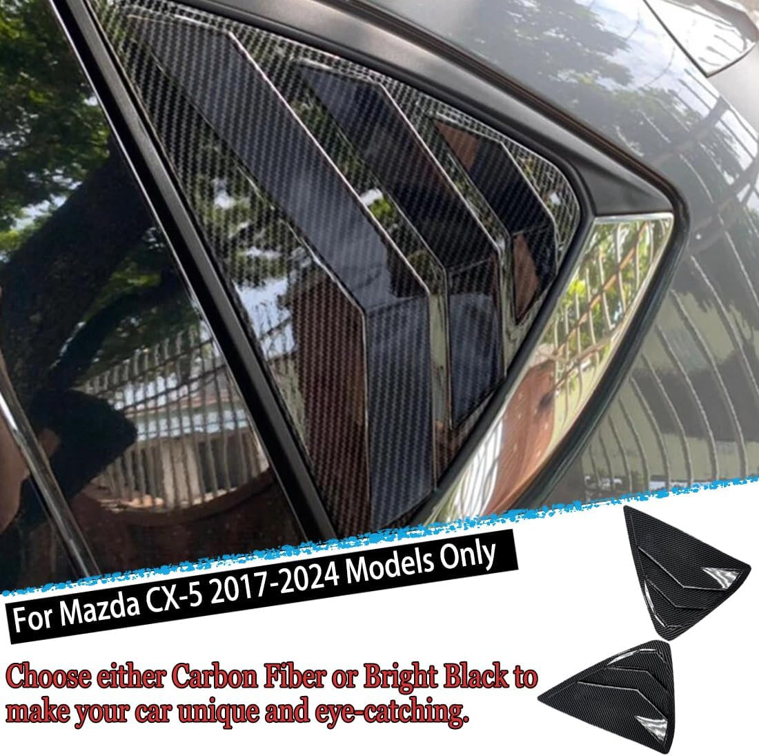 Rejillas Ventana Mazda CX-5 17-25 2 Pzas ABS Decorativas