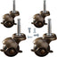 Ruedas bola 2pulg con freno para muebles set 4
