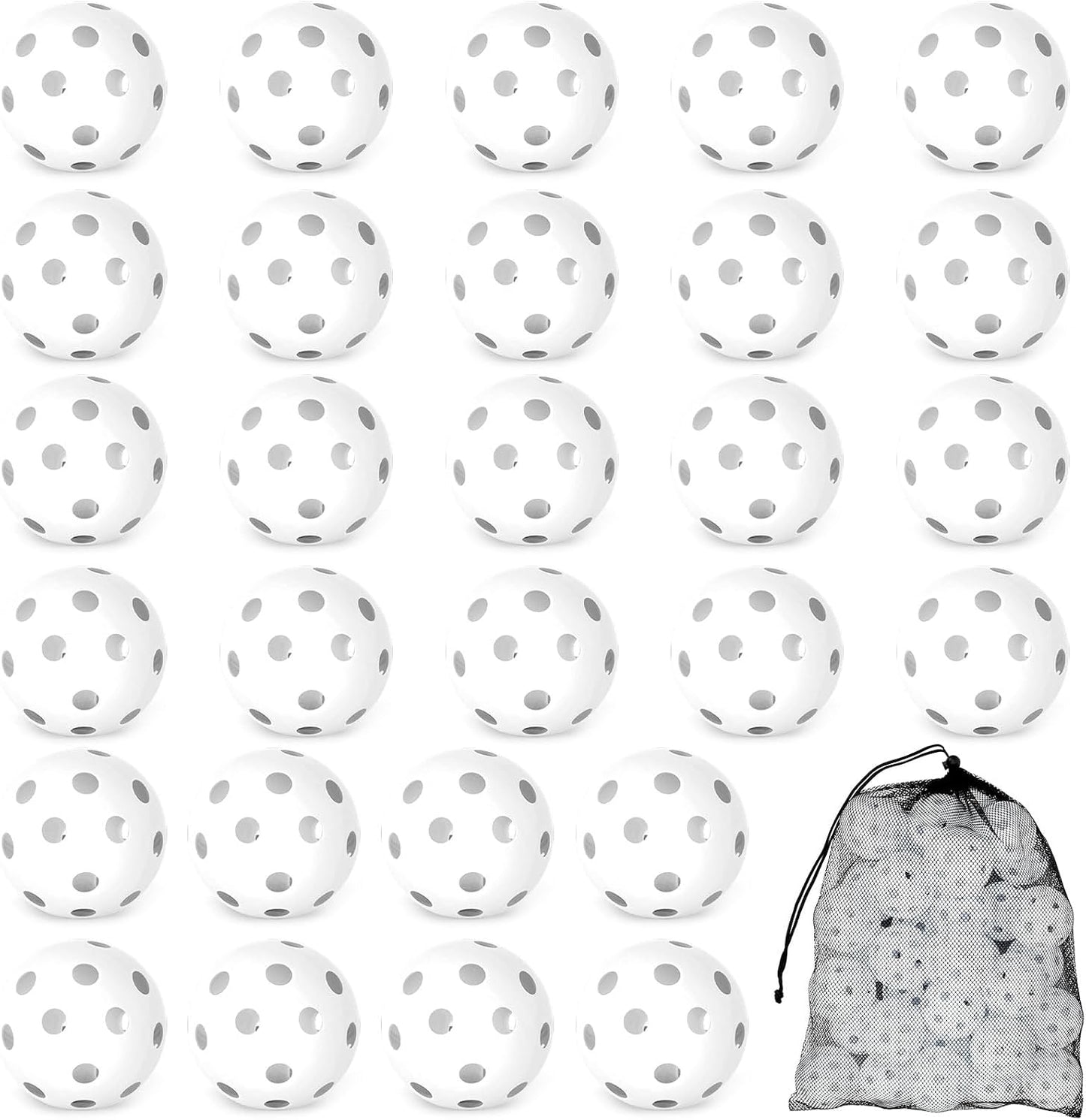 Pelotas béisbol práctica suaves plástico 2.8"