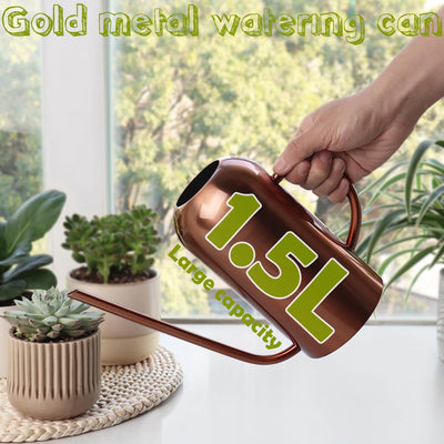 Regadera acero inox 50oz boquilla larga para jardín