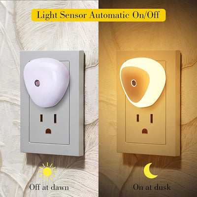 Luz nocturna led enchufable sensor atardecer para niños