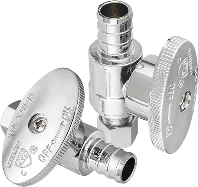 2 Pzas Válvula PEX 1/2x3/8 pulg compresión 1/4 vuelta baño