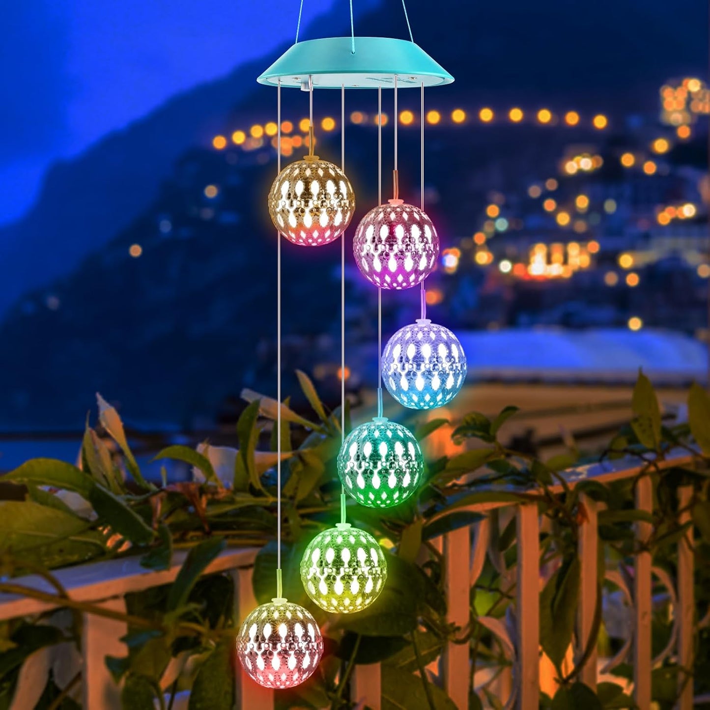 Bolas solares decorativas para exteriores luces de Navidad