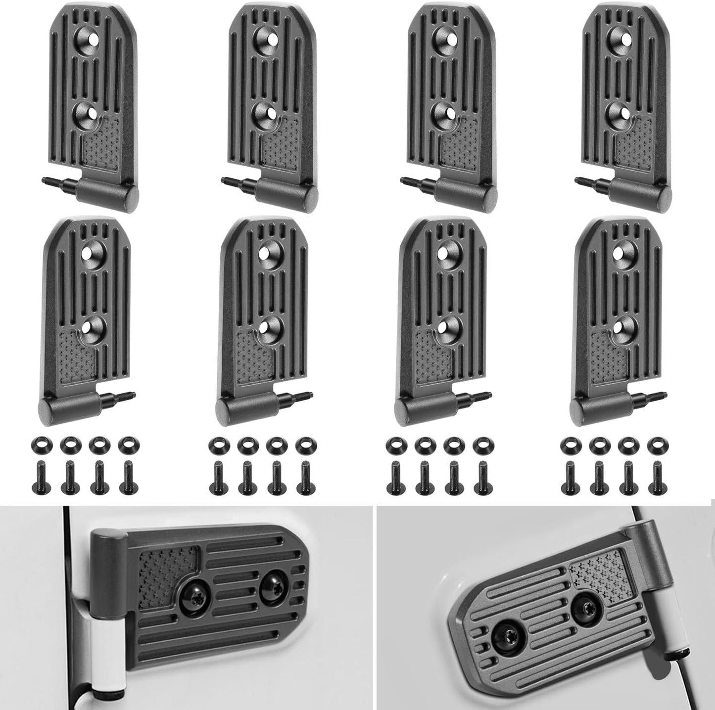 Kit bisagra puerta Jeep Wrangler JL 2018-26 8 Uds