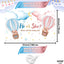 Cartel revelación género 72x44pulg azul o rosa baby shower