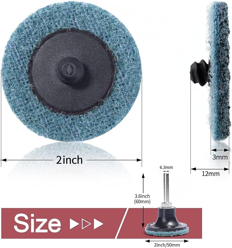46 Discos Bloqueo Rollo 2pulg Soporte 1/4pulg