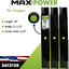 Set 3 cuchillas cortacéspedes 52" negro