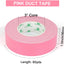 Cinta adhesiva industrial rosa 1.5pulg x 60yardas resistente UV