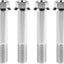 Tornillo titanio M12x65mm rosca 1.25 plateado pack 4