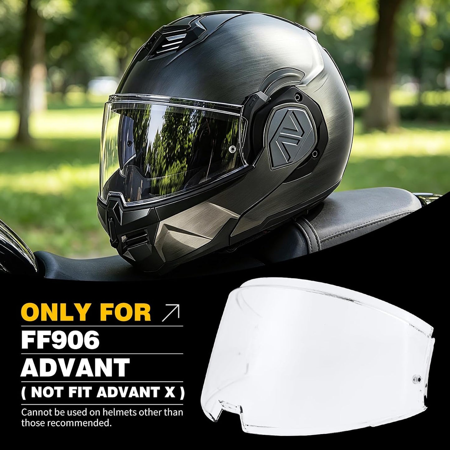 Visera repuesto casco motocicleta transparente