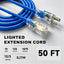 Cable extensión SJTW 50 ft 15A 125V azul exterior