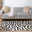 Alfombra rectangular Okapi 3'3"x5'3" color crema/negro