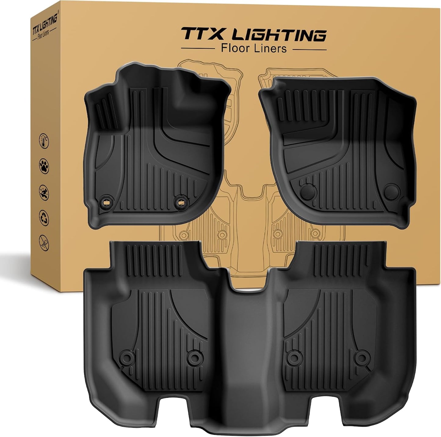 Alfombrillas Honda HR-V 16-22 forro piso elastómero negro