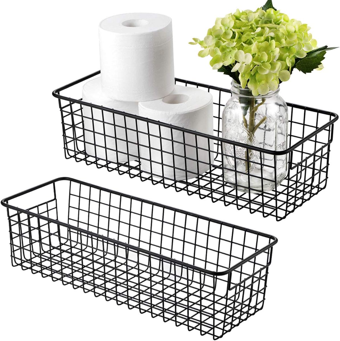 Cesta alambre organizadora 2 pzas baño cocina