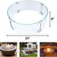 Protector viento vidrio templado 23pulg mesa fogata