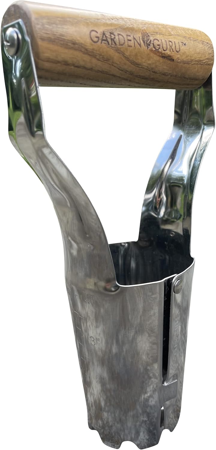 Maceta acero inox reciclado con mango madera FSC para flores