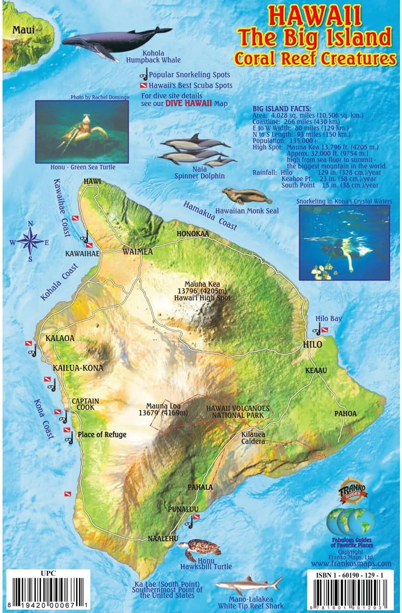Identificación peces arrecife Hawái para buceadores