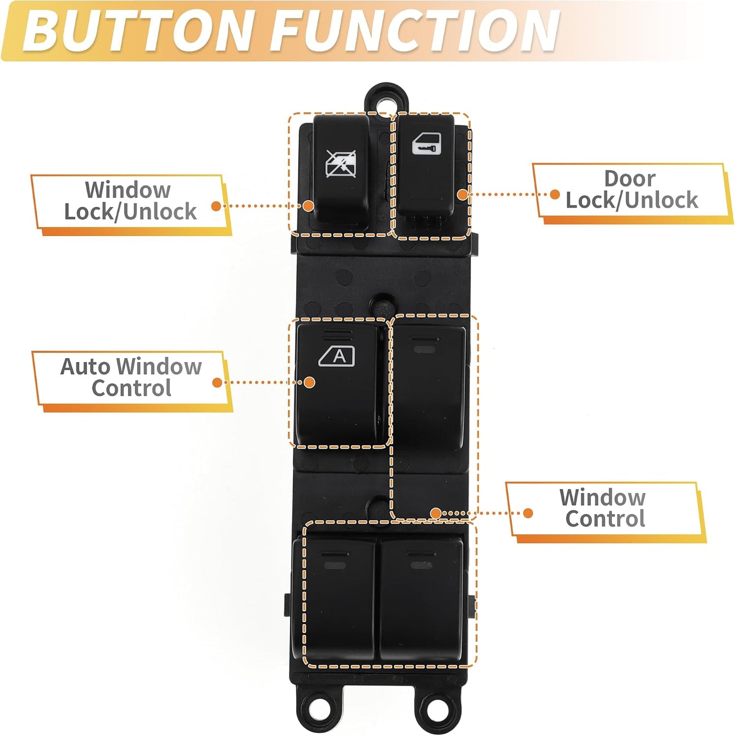 Interruptor elevalunas eléctrico Nissan Sentra 08-12